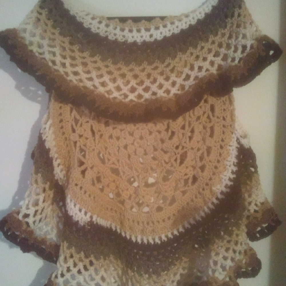 Boho vest,Crochet,Handmade